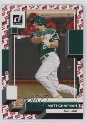2022 Panini Donruss One Hundred 75/100 Matt Chapman #162 3gb