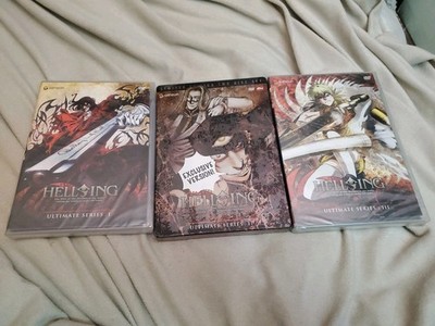 Lot Of 3 DVD Anime Series - Hellsing Ultimate Series: Volume 1 - 3 + Steelbook