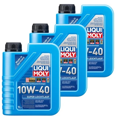LIQUI MOLY huile moteur 10W-40 Super Légèreté 3 Litre MB 229.1 229.3 VW 505 00 - Photo 1/4