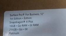 Microsoft Surface Pro 12 for Business PC 12 Snapdragon x Plus 16GB RAM 256GB SSD