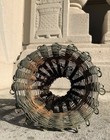 Late 19th Century Antique French folk art wirework tableware Basket Patina — photo 4