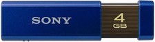 Sony USM4GLX USB Flash Drive Memory USB Stick 4GB Knock-Slide Blue JP