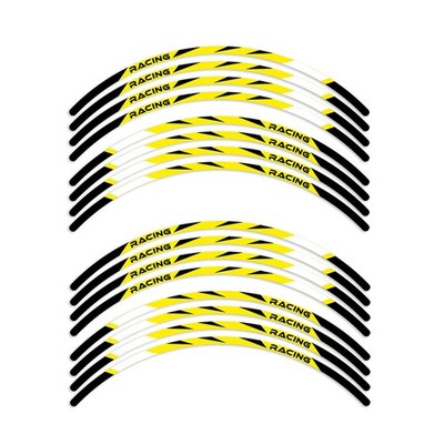 R02B For Honda CBF300 15-20 Yellow Wheel Decals Stickers 19 18 17 16
