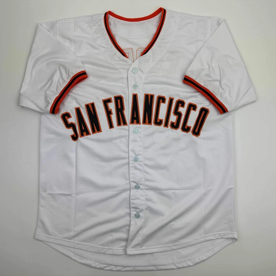 Camiseta blanca autografiada/firmada Orlando Cepeda San Francisco Beckett certificado de autenticidad BAS Foto 4 de 4
