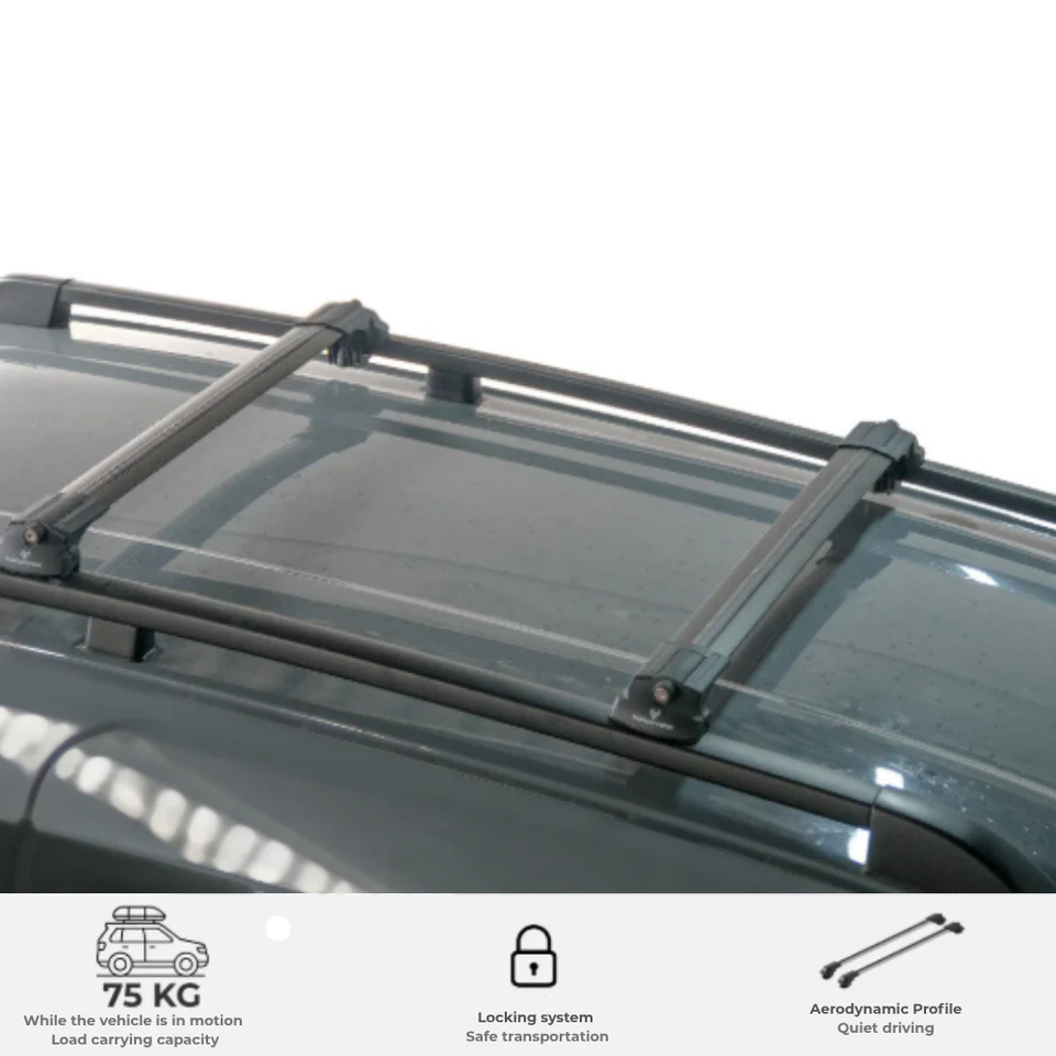 CITROEN C5 AIRCROSS 2018-2025 CARROCERÍA BARRAS DE TECHO NEGRO AJUSTE PERFECTO 98172148 Foto 2 de 4