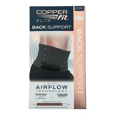 New Copper Fit Elite Back Support Adjustable Brace