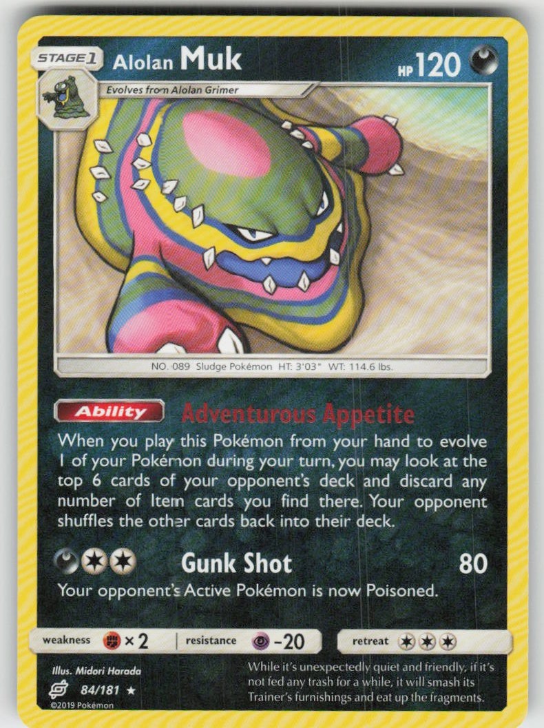 GGC-4 Alolan Muk 84/181 Rare SM - Team Up