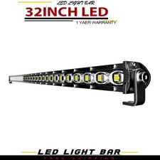 LED Light Bar 32in/34in 90W Single Row Combo Beam Fog Driving Light for Trucks