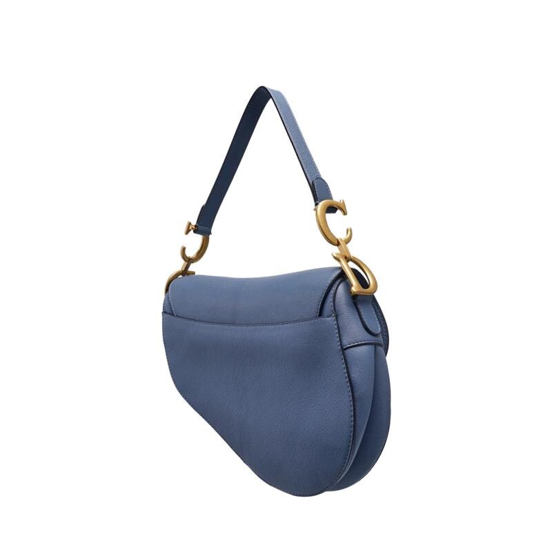 【ヴィンテージ】Rank:A☆Dior ブルー サドル バッグ M0446CCEH BUYMA VINTAGE 中古 【ヴィンテージ】Rank:A☆Dior ブルー