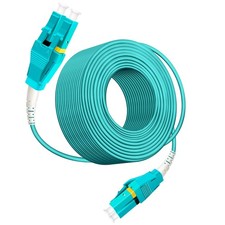 10m 30ft Uniboot LC To LC 10G OM3 Fiber Patch Cable Multimode Duplex 50/125