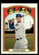 2021 Topps Heritage Missing Stars Variation Javier Baez Cubs #51