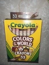 Crayola Colors of the World - Multicultural Crayons - 32 Pack - NEW LIMITED