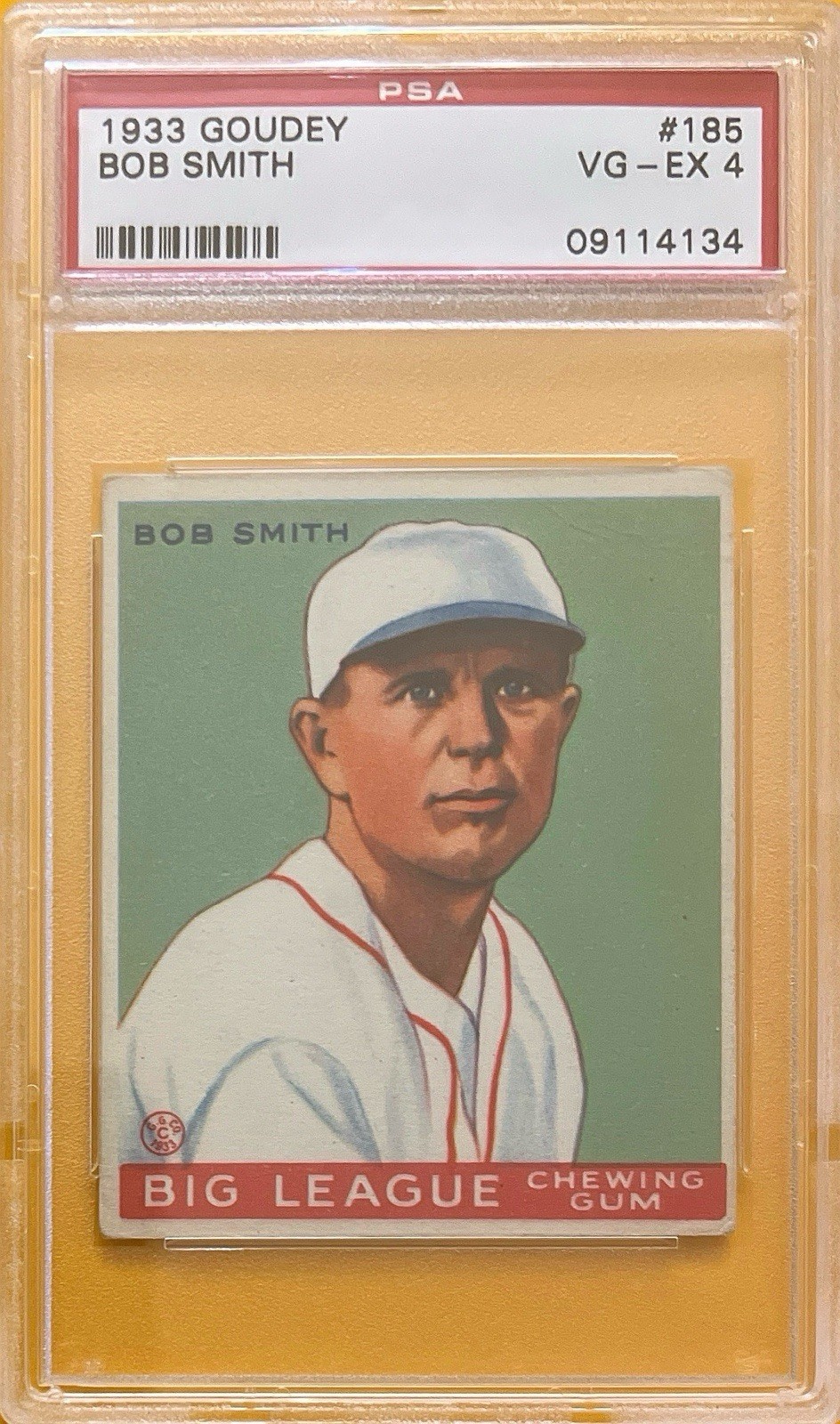 1933 Goudey - #185 BOB SMITH - PSA 4