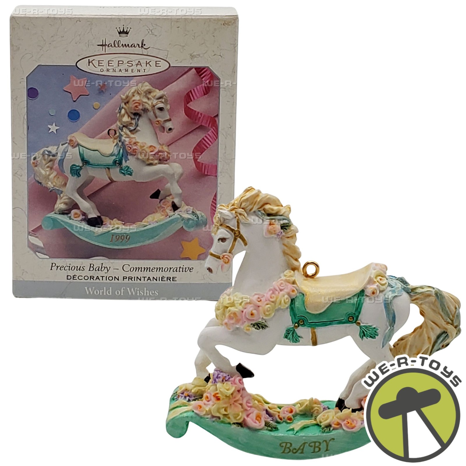 Hallmark Keepsake 1999 Precious Baby World Of Wishes Christmas Ornament NEW