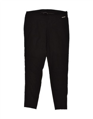 TWIN-SET Womens Skinny Chino Trousers W34 L29 Black BD61
