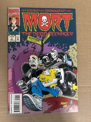 Mort The Dead Teenager 1 2 3 4 VF 1994 Marvel Full Run Lot Set Marvel Larry Hama