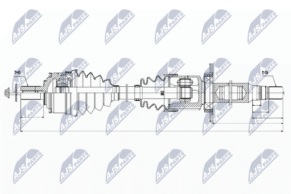 NTY Antriebswelle NPW-VV-035 FüR Volvo-image