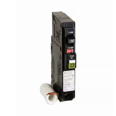 Square D QO115CAFIC 15A 120VAC 1-Pole Plug-In Combination AFCI Breaker