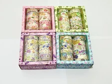 Floral Gilding Decorative Washi Tape Set,48 Rolls,Colorful Craft Tape for Journa