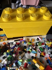 LEGO Creator Medium Creative Brick Box Tons Pieces Yellow Box Huge Lot 3lbs 7oz