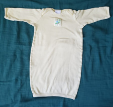 Vintage Carter's Unisex Yellow Baby Sleep Gown - Size 0-3 Months - 100 Cotton