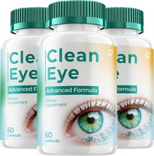  3 Pack Clean Eye Support Supplement   CleanEye Capsules Vitamins Healthy