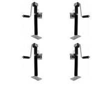 Heavy Duty Trailer Side Winding Jack Leg support Stand Bolt on Quick Release x 4