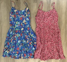 2 Old Navy Dresses - Womens Medium Floral Sleeveless Smocked Midi Summer Casual