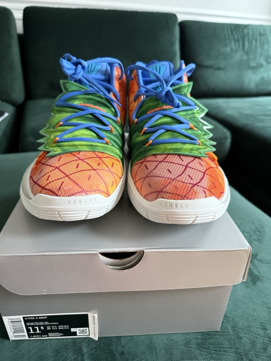Size 11:5 Nike SpongeBob SquarePants x Kyrie 5 Pineapple House | eBay