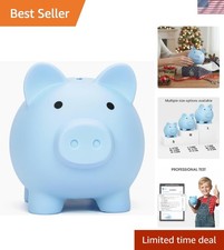 Cute Durable Piggy Bank - My First Coin Bank for Boys and Girls - Medium Size