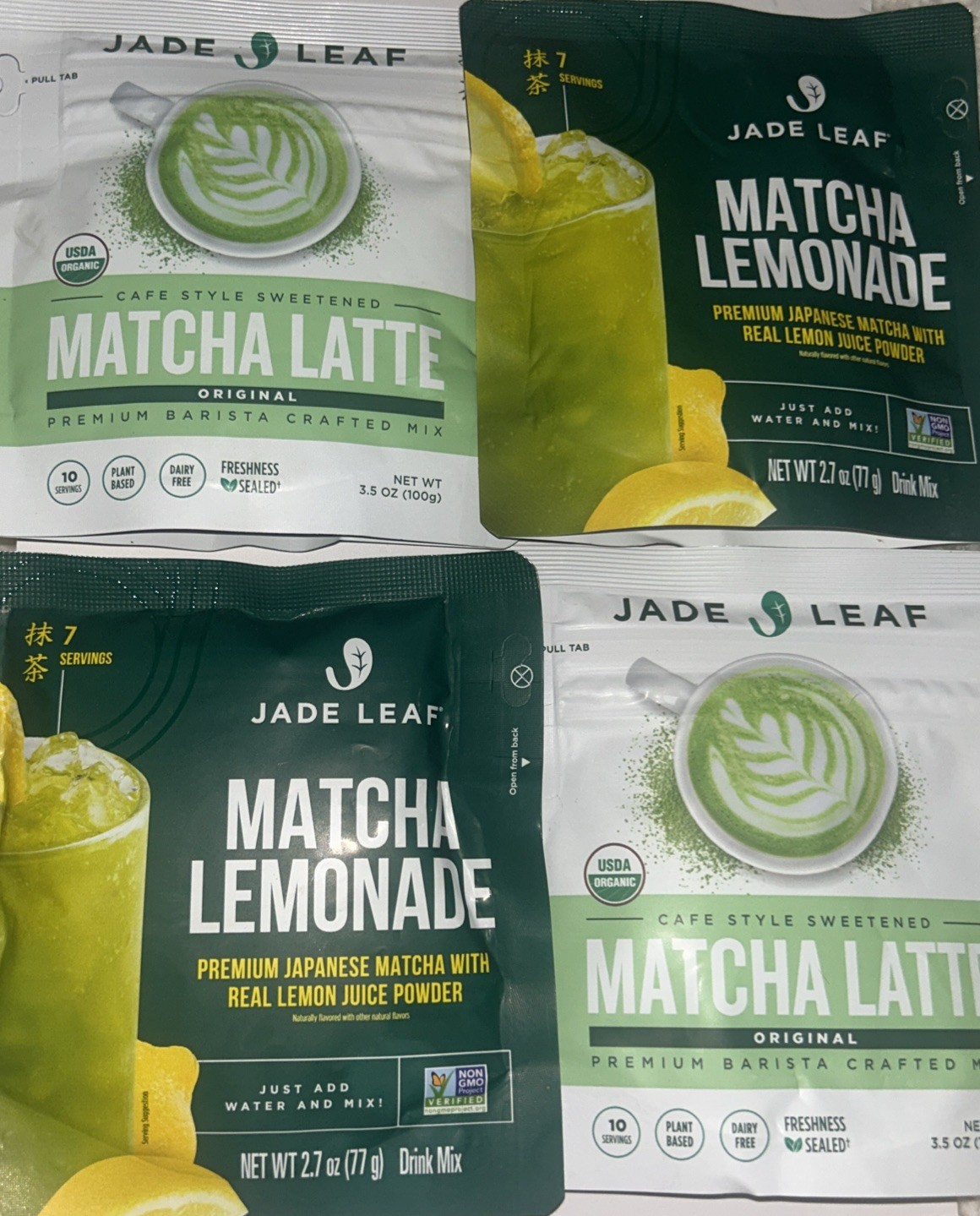 NEW (2+2) Jade Leaf Organic Japanese MATCHA Latte Sweetened 