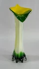 Murano Jack In The Pulpit Calla Lily 11" Italian Art Glass Vase - 1970s