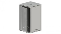 Szafa Rack WisząCa/StojąCa 19 Cali 21U 600X600, Niedzielona, Drzwi Szklane, Kolo