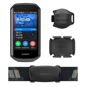Garmin Edge 1050 Bundle With Cardio Strap Dual + Speed Sensor Cadence Sensor