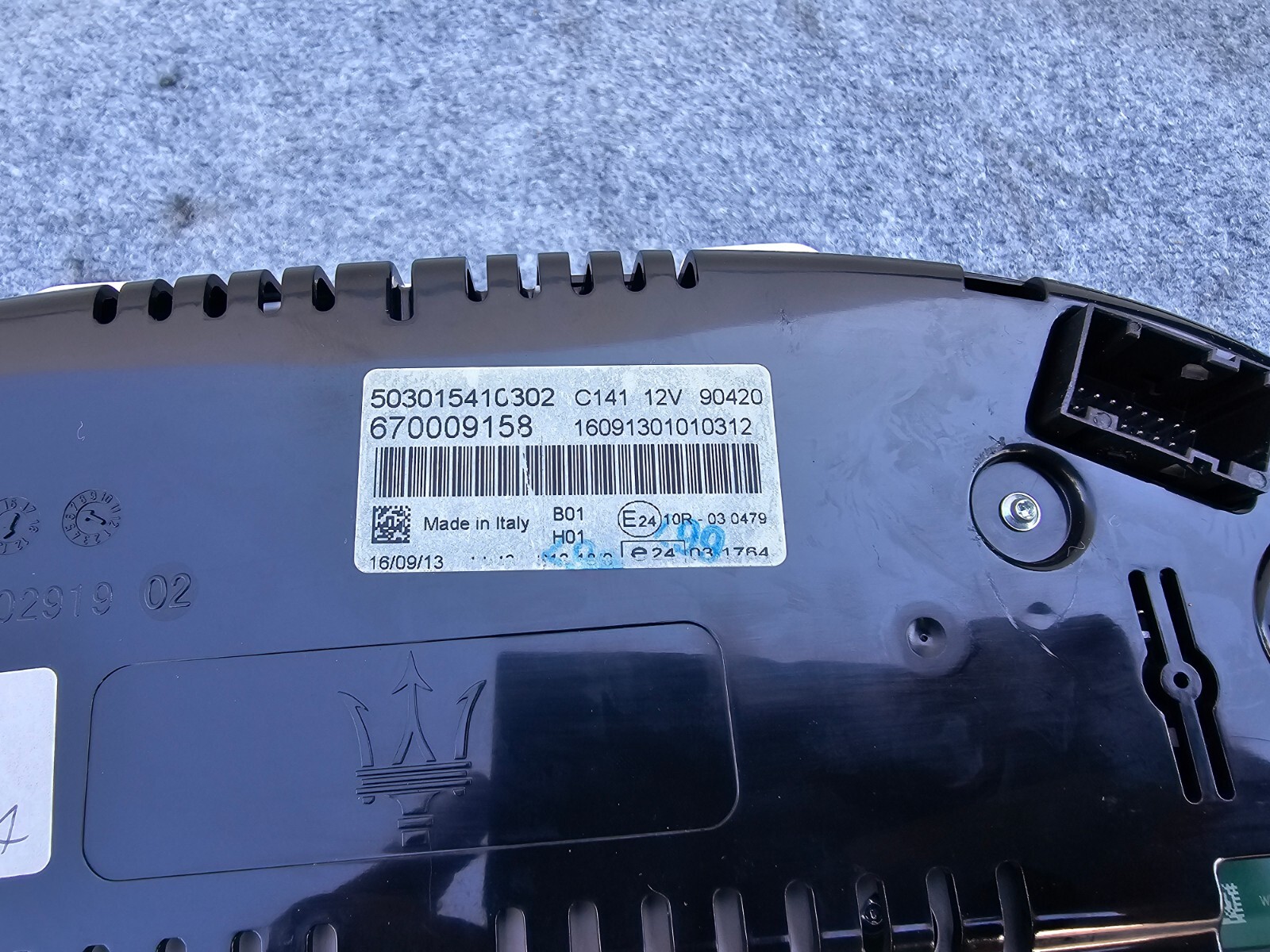 INSTRUMENT CLUSTER SPEEDOMETER ASSEMBLY 74K 14-17 MASERATI GHIBLI S QUATTROPORTE