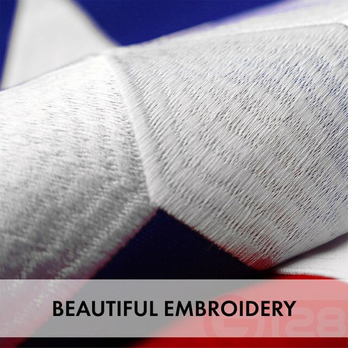 Texas TX State Flag 6x10 FT 2-Pack Embroidered Spun Polyester by G128 - Picture 3 of 8