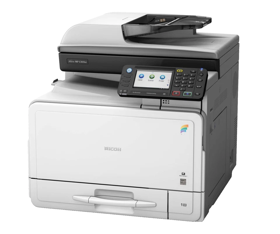 RICOH MP C305SPF FAST DUPLEX NETWORK A4 COLOR WORKGROUP LASER PRINTER COPIER - Image 2 of 4