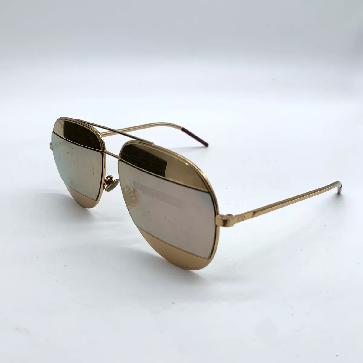 Dior split sunglasses gold cheap