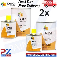 2X KAPCI Coatings 625 HIGH PRIMER GREY + KAPCI 2K Filler HARDENER 3 Litre KIT