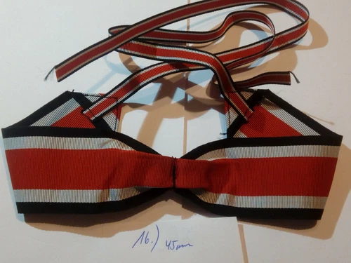 Medal ribbon neck cross knight's cross of the EK 39 ready sewn 45mm 1 piece (#16)
