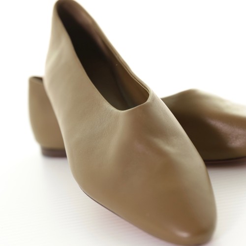 NWOT Vince Behati Olive Green Almond Toe Slip On Ballerina Flats Shoes Womens 7M - Picture 4 of 9