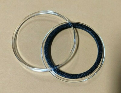 5 - AirTite Holders Black Ring American Silver Eagle Capsules 40mm ASE Coin NEW