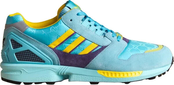 Size 8.5 - adidas Gucci x ZX 8000 Aqua GG Monogram for sale Size 8.5 - adidas Gucci x ZX 8000 Aqua GG Monogram for sale
