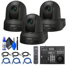 3x Sony Srg-x40uh Ptz Camera + Rm-ip500/1 Remote Controller + Cables
