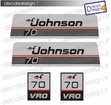 Adesivi motore marino fuoribordo Johnson 70  cv VRO  gommone barca