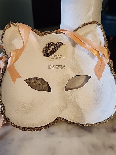 Masque de CAT Gatto handmade and painted in Venice Italy lace π₯ - Picture 8 of 9