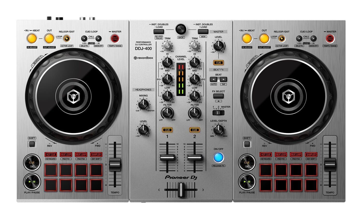 Pioneer DDJ-400 Limited Silver DJ Controller Rekordbox 2ch DDJ400