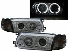 Sentra B13 MK3 95-17 Facelift Halo Projector Headlight Chrome V2 for NISSAN RHD