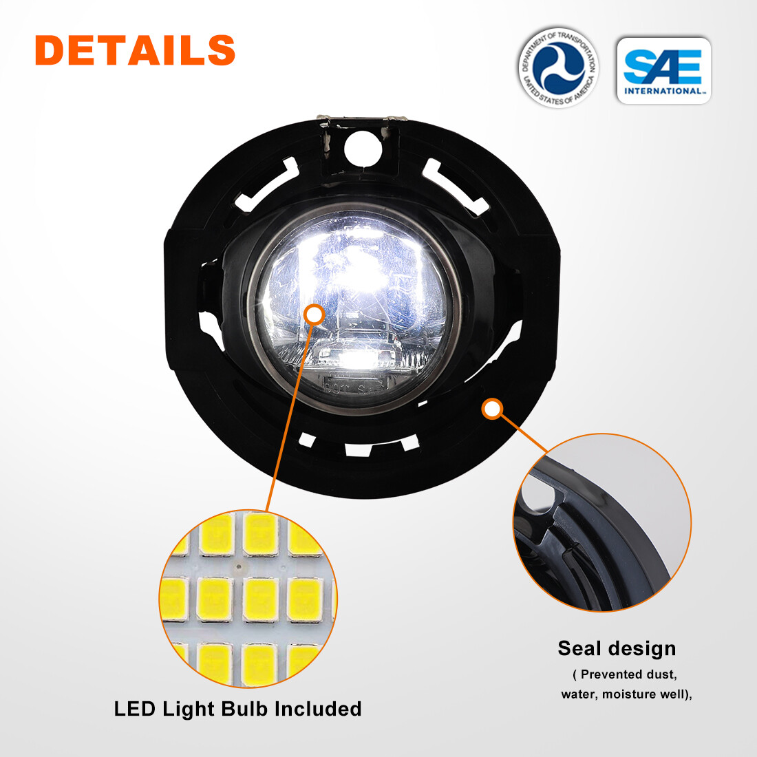 fog lights for 2019 dodge charger Fog Lights Fit 2015-2019 Dodge Charger Front Bumper LED Driving Lamps Clear  Lens