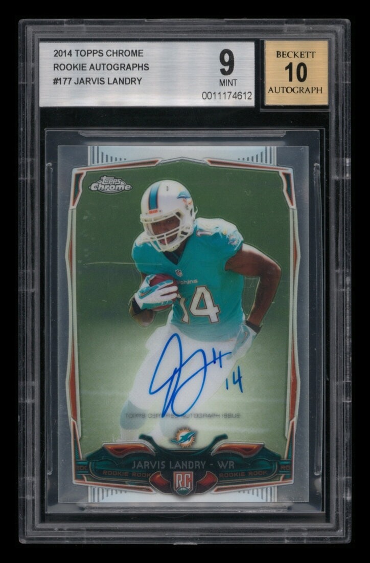 Jarvis Landry Topps Chrome Rookie Die-Cut #JL Autograph